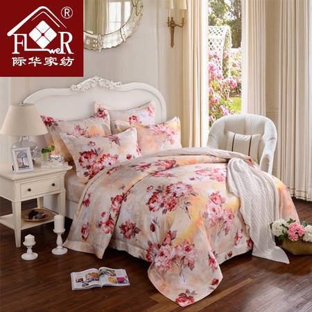 时尚花语,舒适相伴——际华家纺纯棉斜纹活性印花四件套评测