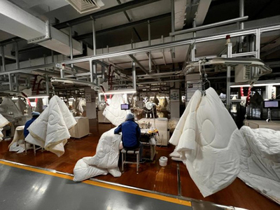 京东采销探厂直击家纺龙头罗莱第一生产现场